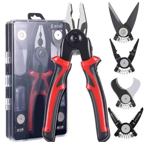 Professional 5-in-1 Multipurpose Pliers – Wire Stripper, Cutter, & Crimper Tool