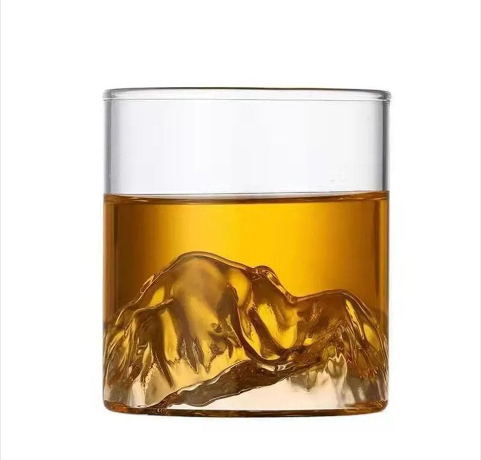 Guanshan Handcrafted Whisky Glass Set – Heat-Resistant Tumbler with Premium Wooden Gift Box