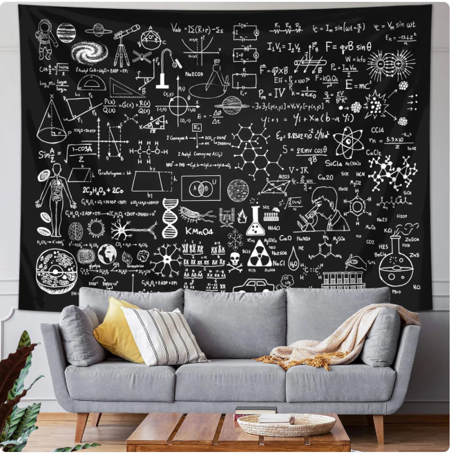 Science & Math Formula Tapestry
