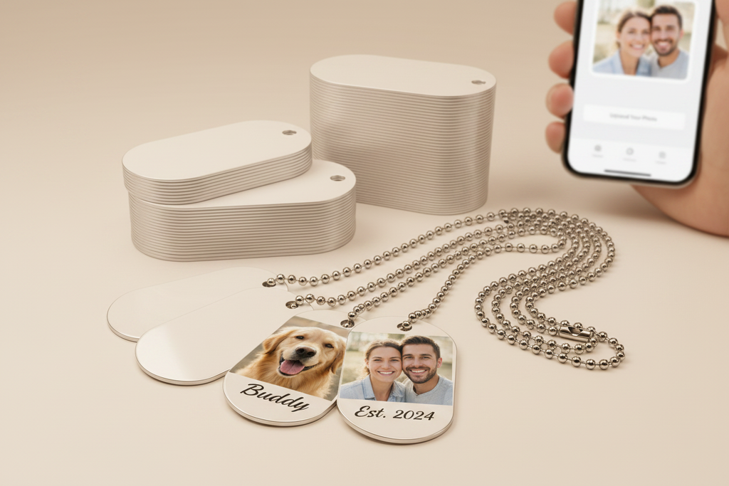 Custom Print Dog Tags - Upload Your Photo