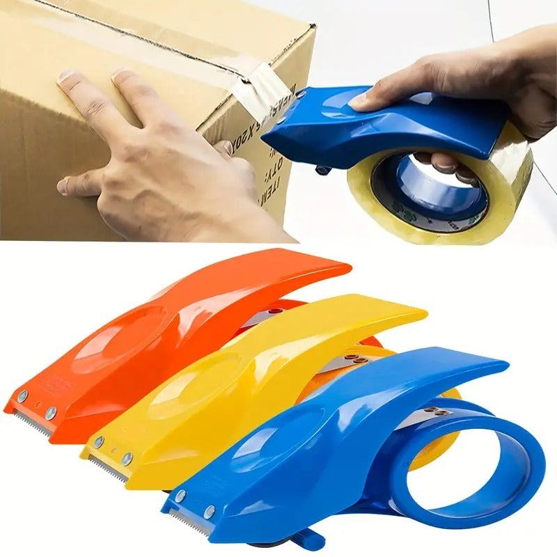 Pro-Cut Heavy-Duty Shipping Tape Dispenser – Industrial Ergonomic Tape Gun with Sloped Chromium Blade