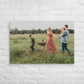A vibrant canvas print featuring an outdoor scene, suitable for home decor.